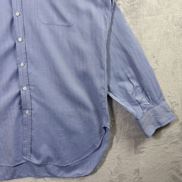Turnbull & Asser Men's Dress Shirt XL?*READ Blue Classic Luxury Button Down - Picture 2 of 16
